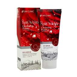 3W Clinic Cleansing foam Rose water 100ml 2