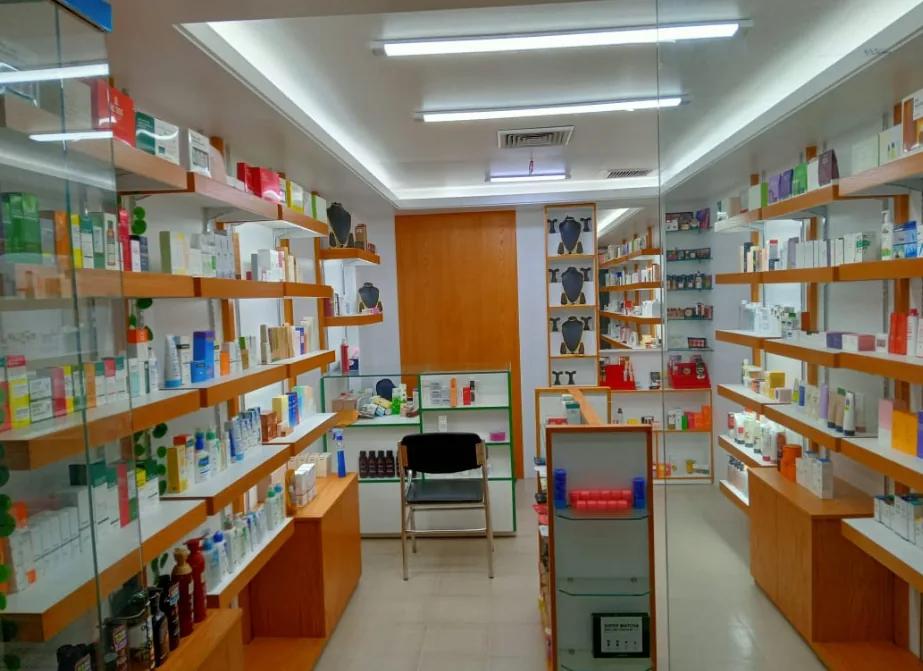 Emart skincare store in Dhanmondi — shelves stocked with authentic global beauty products