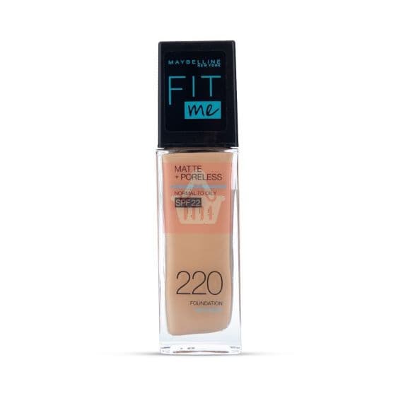 Maybelline Fit Me Matte Liquid Foundation SPF22 - Natural Beige 220 - 30ml - Emart Skincare Bangladesh