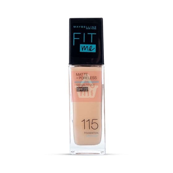 Maybelline Fit Me Matte Liquid Foundation SPF22 - Ivory 115 - 30ml - Emart Skincare Bangladesh