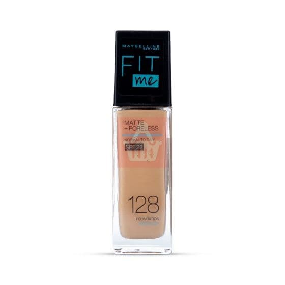 Maybelline Fit Me Matte Liquid Foundation SPF22 - Wram Nude 128 - 30ml - Emart Skincare Bangladesh