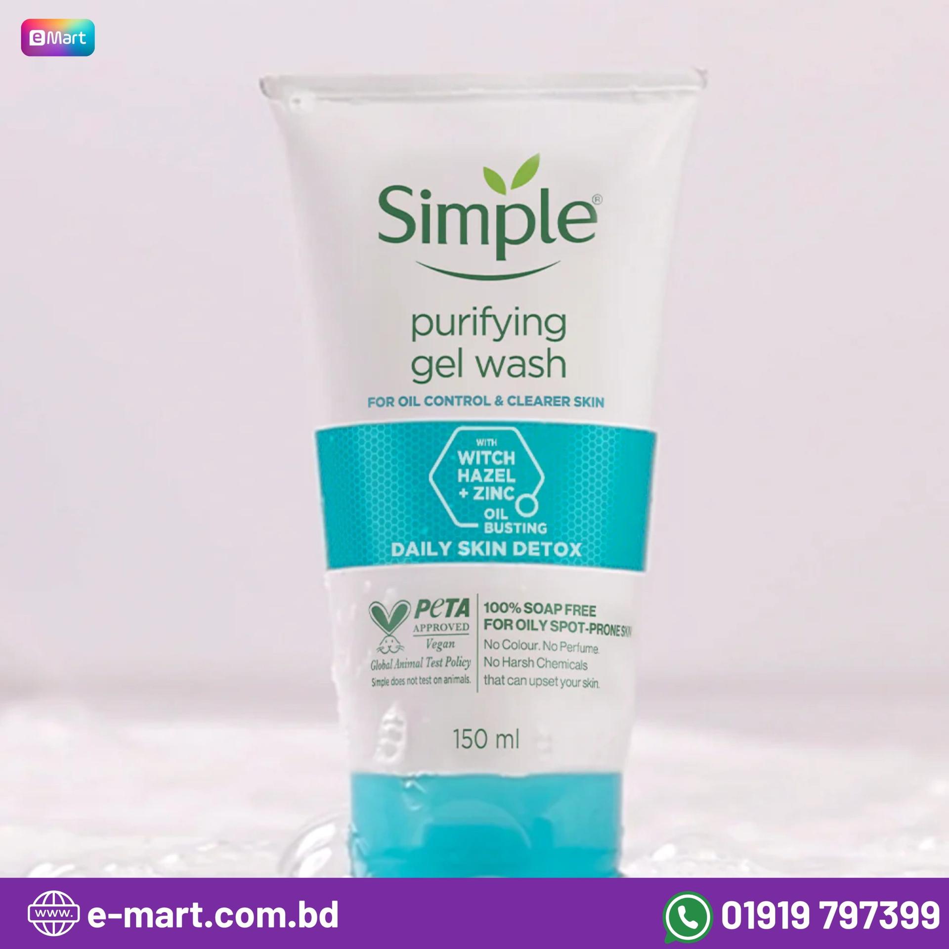 Simple Purifying Gel Wash (150ml) - Emart Skincare Bangladesh