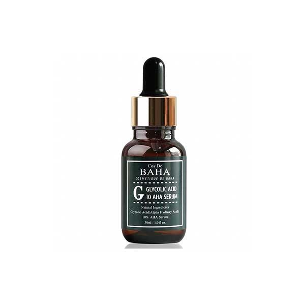 Cos De BAHA Glycolic Acid 10% AHA Serum (G) 30ml - Emart Skincare Bangladesh