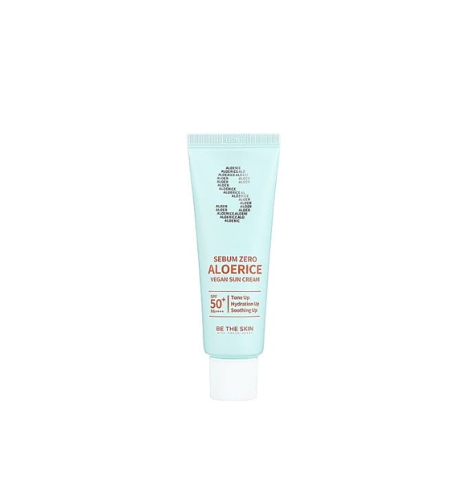 Be The Skin Sebum Zero Aloerice Vegan Sun Cream SPF 50+ PA ++++ 5ml (mini) - Emart Skincare Bangladesh