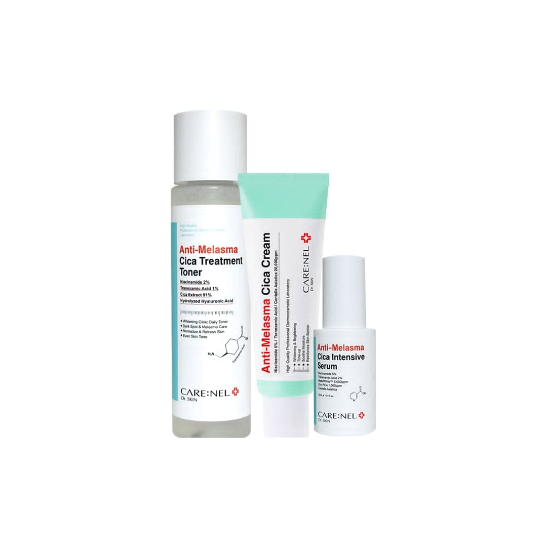 Care:nel Anti-Melasma Cica 3-Step Treatment Set - Emart Skincare Bangladesh