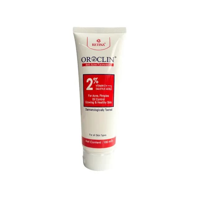 Retina Oroclin Anti Acne Facewash 100ml - Emart Skincare Bangladesh
