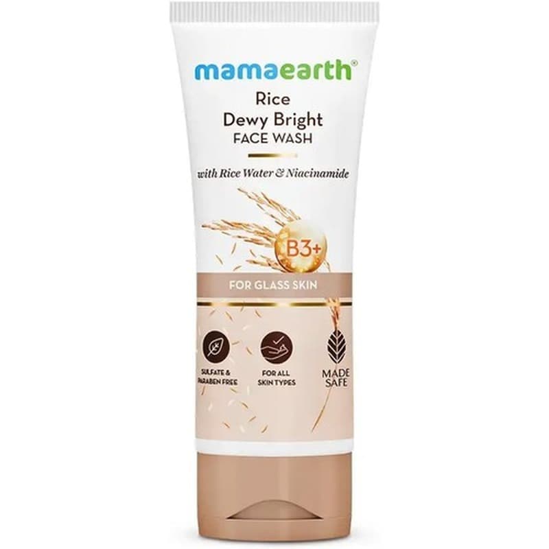 Mamaearth Rice Dewy Face Wash 100ml - Emart Skincare Bangladesh