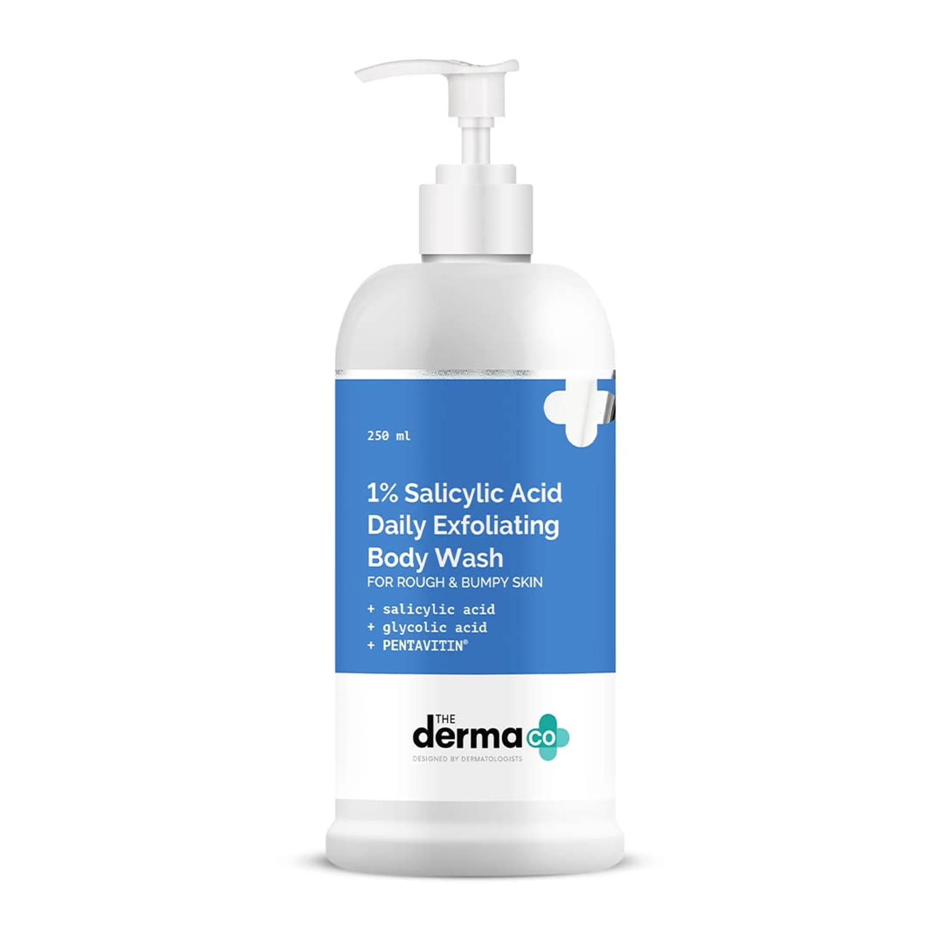 The Derma Co 1% Salicylic Acid Daily Exfoliating Body Wash 250ml - Emart Skincare Bangladesh