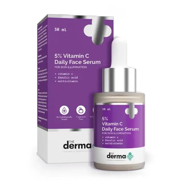 The Derma Co 5% Vitamin C Daily Face Serum 30ml - Emart Skincare Bangladesh