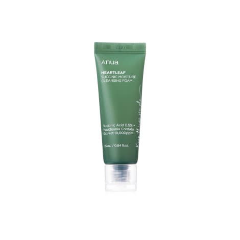 Anua Heartleaf Succinic Moisture Cleansing Foam 25ml - Emart Skincare Bangladesh