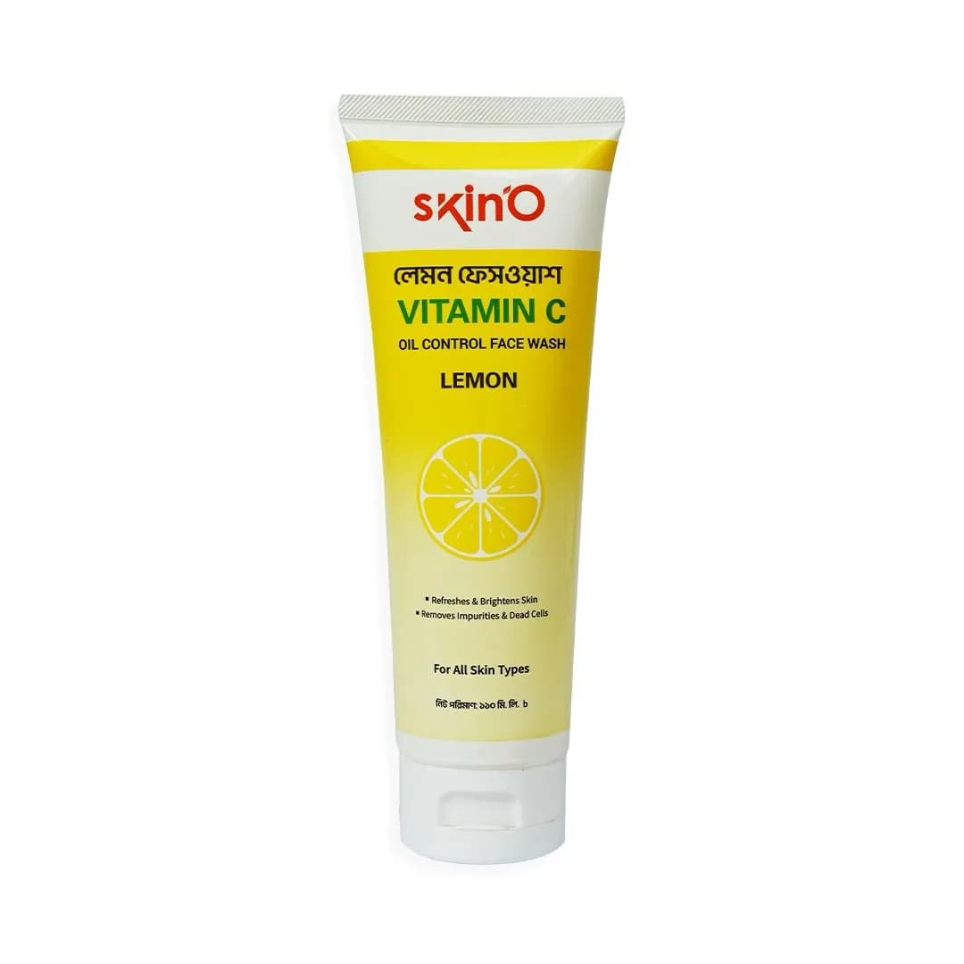 Skino Vitamin C Oil Control Facewash (Lemon) 110ml - Emart Skincare Bangladesh