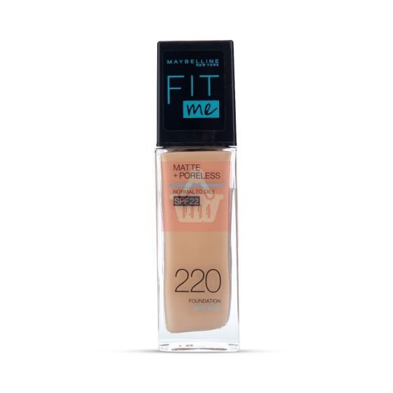Maybelline Fit Me Matte Liquid Foundation SPF22 - Natural Beige 220 - 30ml - Emart Skincare Bangladesh