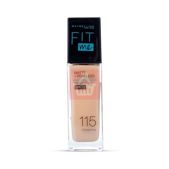 Maybelline Fit Me Matte Liquid Foundation SPF22 - Ivory 115 - 30ml - Emart Skincare Bangladesh