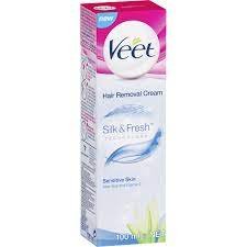 Veet Hair Removal Cream Silk and Fresh for Sensitive 100ml - Emart Skincare Bangladesh