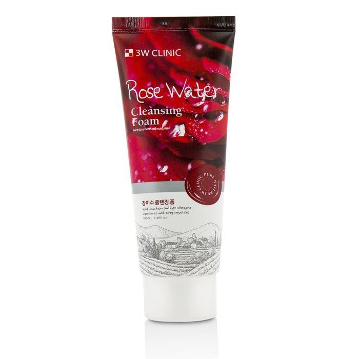 3W Clinic Cleansing foam Rose water 100ml - Emart Skincare Bangladesh