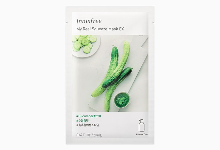 Innisfree My Real Squeeze Mask - Cucumber 20ml - Emart Skincare Bangladesh