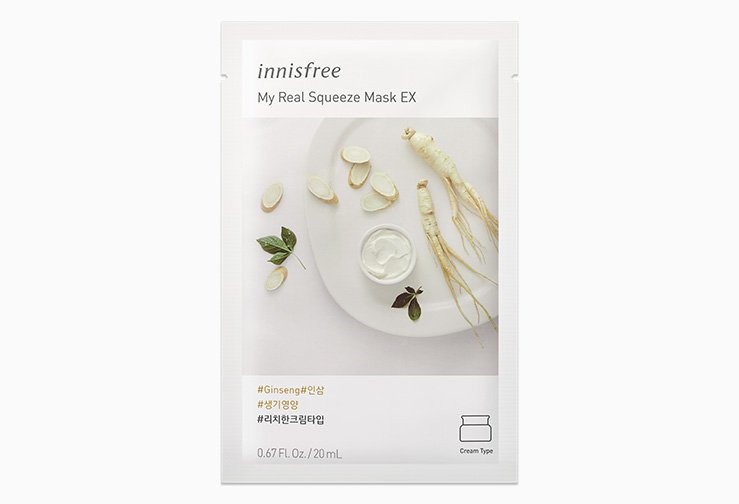 Innisfree My Real Squeeze Mask - Ginseng 20ml - Emart Skincare Bangladesh
