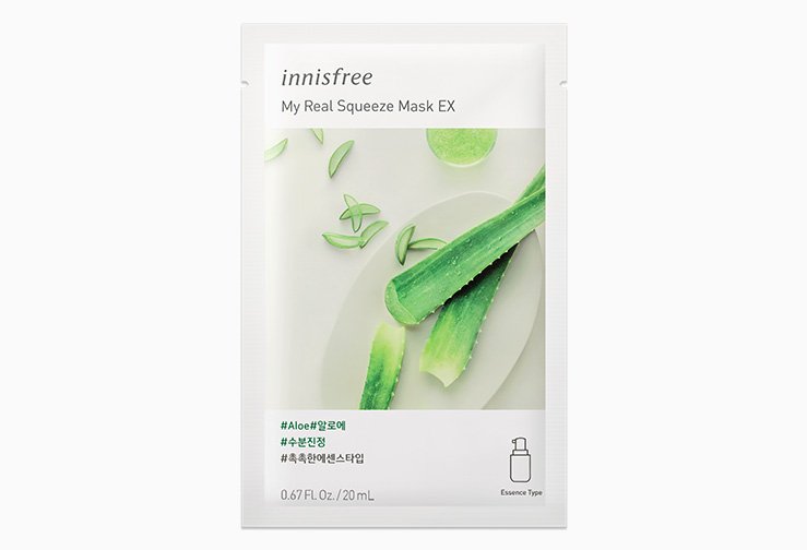 Innisfree My Real Squeeze Mask-Aloe 20ml - Emart Skincare Bangladesh
