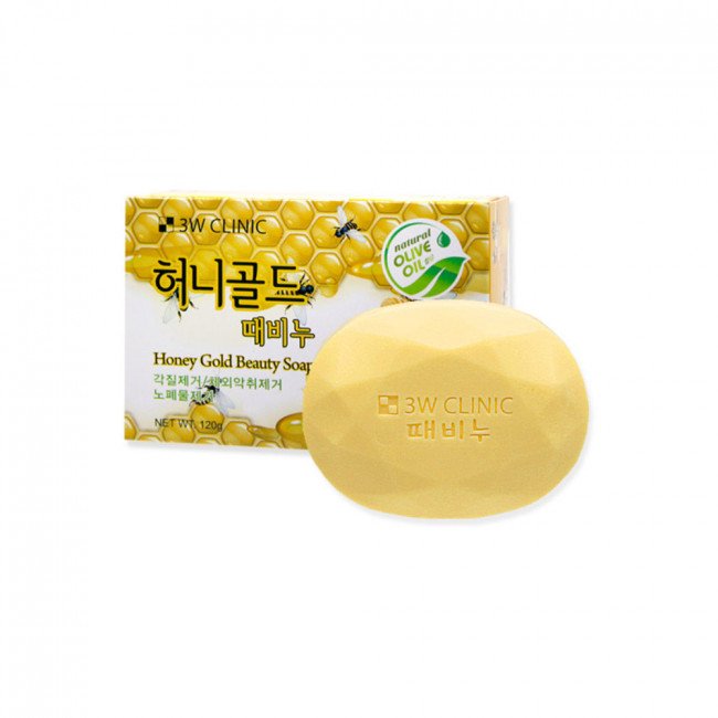 3W CLINIC Honey Gold Beauty Soap 120g - Emart Skincare Bangladesh