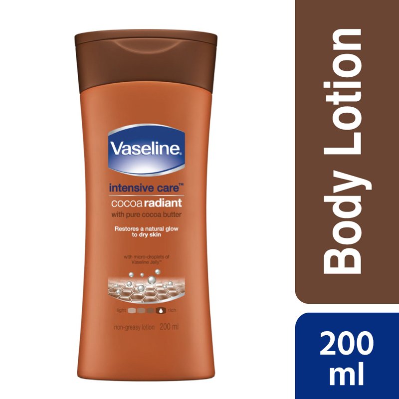 Vaseline Body Lotion Intensive Care Cocoa Radiant - Emart Skincare Bangladesh