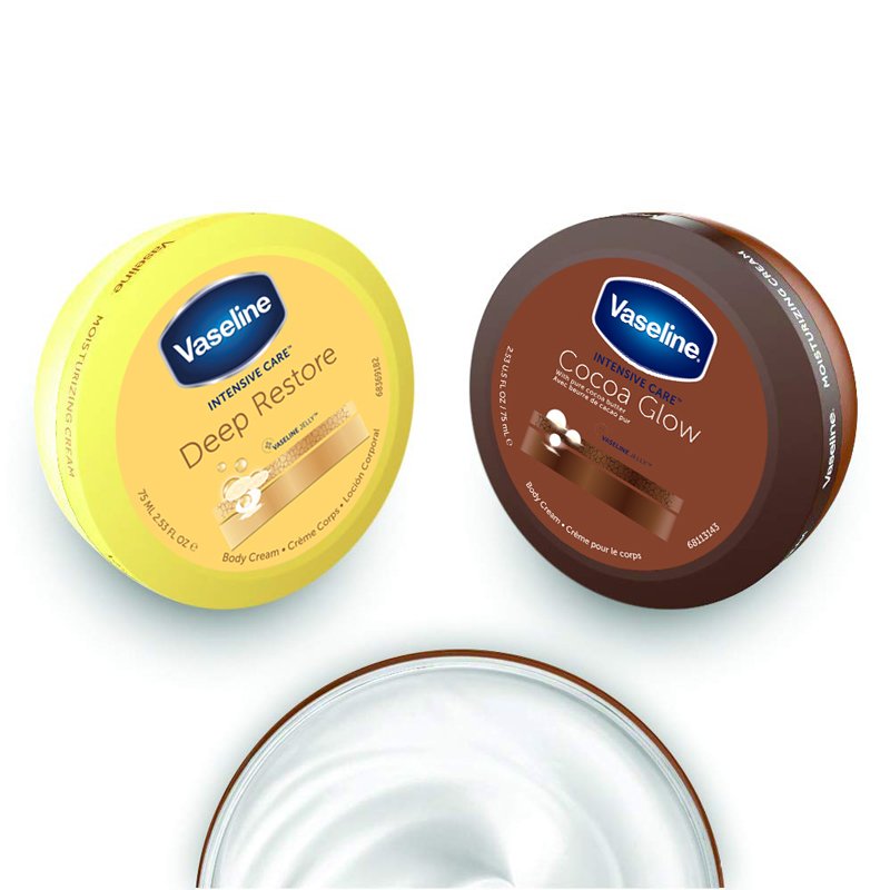 Vaseline Intensive Care Cocoa Glow Body Cream - Emart Skincare Bangladesh