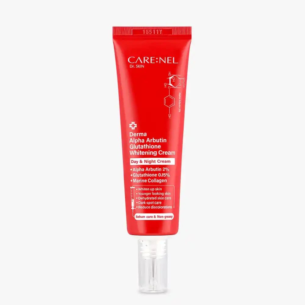 CARE:NEL Derma Alpha Arbutin Glutathione Whitening Cream 45ml - Emart Skincare Bangladesh