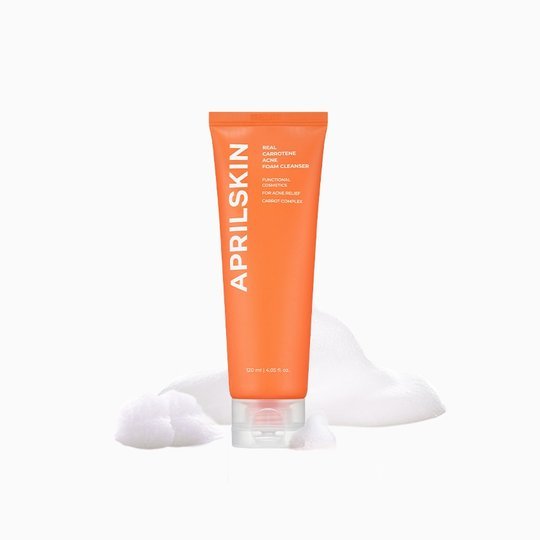 Aprilskin REAL CARROTENE ACNE FOAM CLEANSER 120g - Emart Skincare Bangladesh