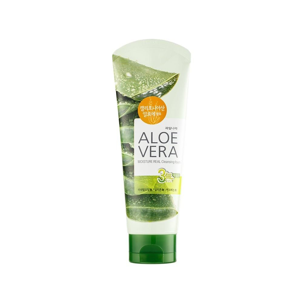 Welcos Aloe Vera Moisture Real Foam Cleanser 150g - Emart Skincare Bangladesh