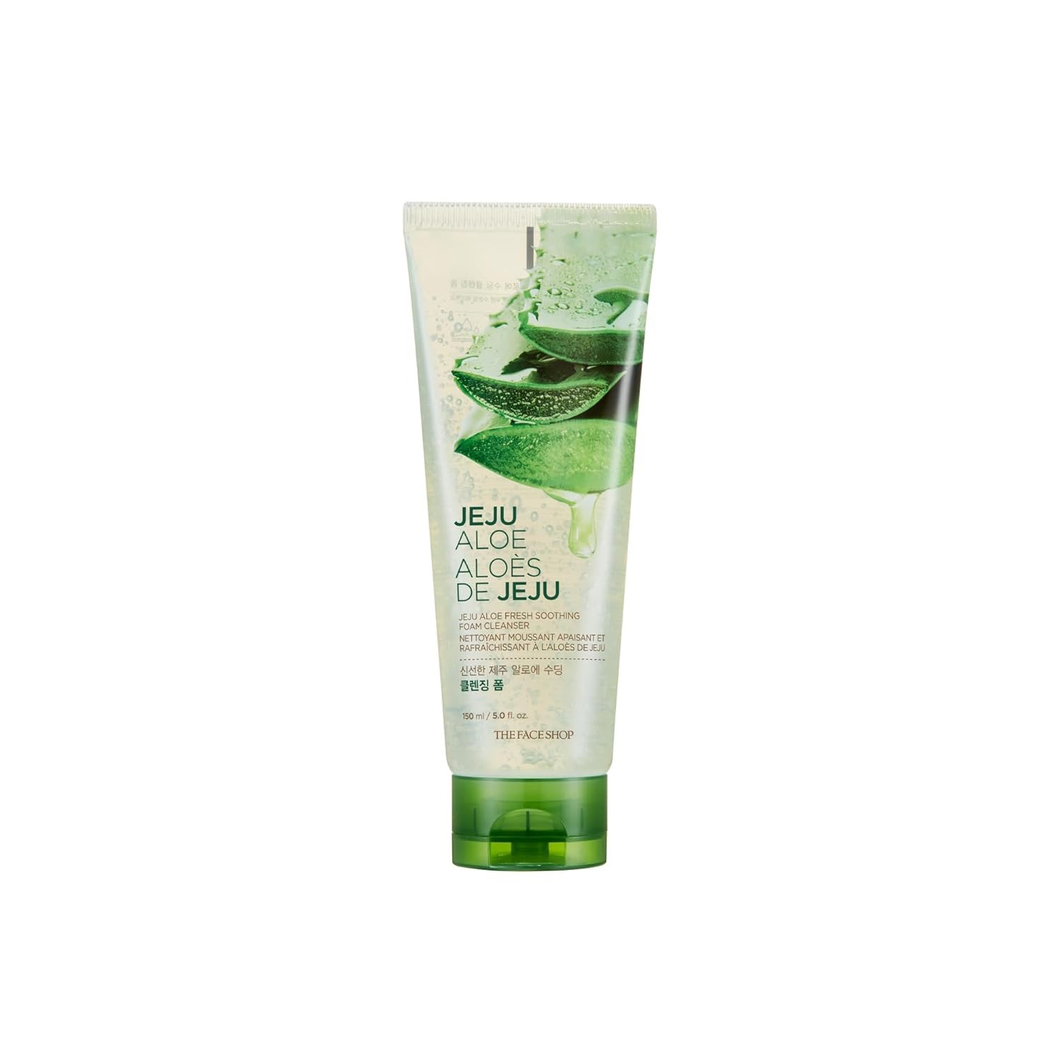 The Face Shop Jeju Aloe Fresh Soothing Foam Cleanser 150ml - Emart Skincare Bangladesh