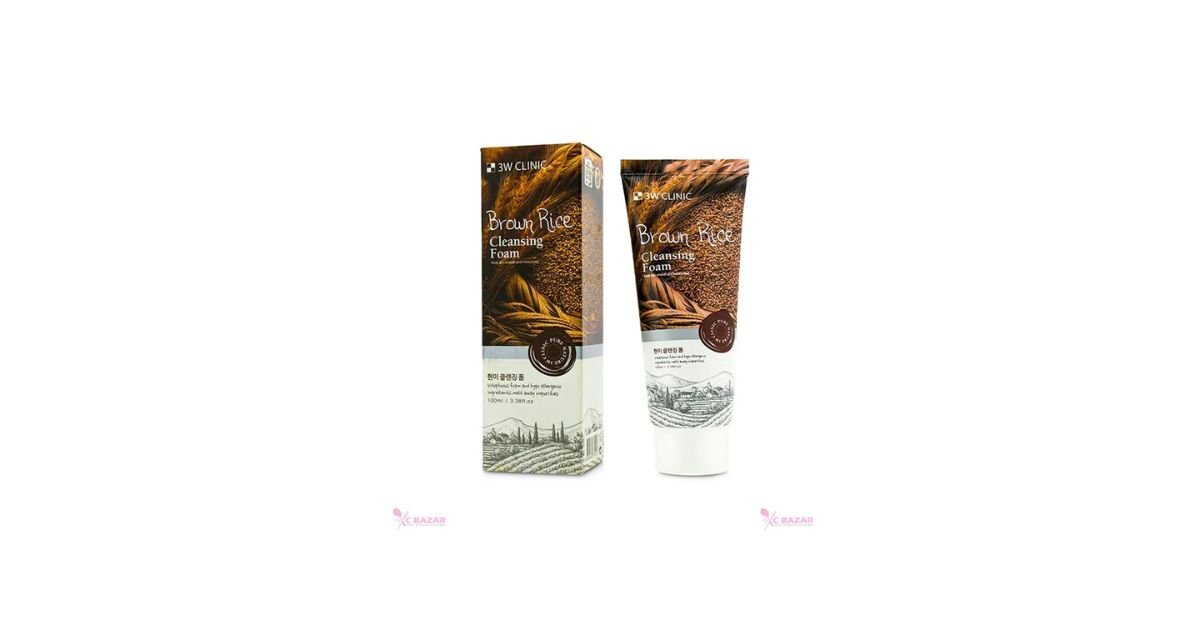 3W Clinic Brown Rice Cleansing Foam 100 ml face cleanser or face wash price in Bangladesh at Emart
