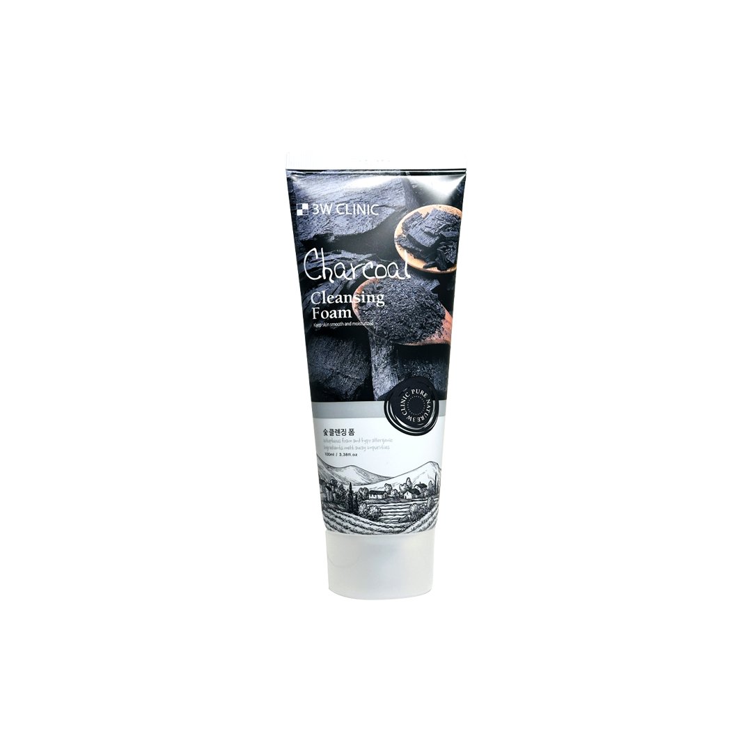 3w Clinic Charcoal Cleansing Foam 100 ml face cleanser or face wash price in Bangladesh at Emart