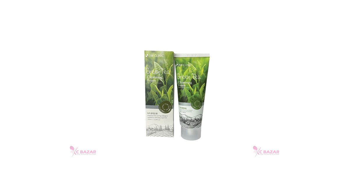 3w Clinic Green Tea Cleansing Foam 100 ml face cleanser or face wash price in Bangladesh at Emart