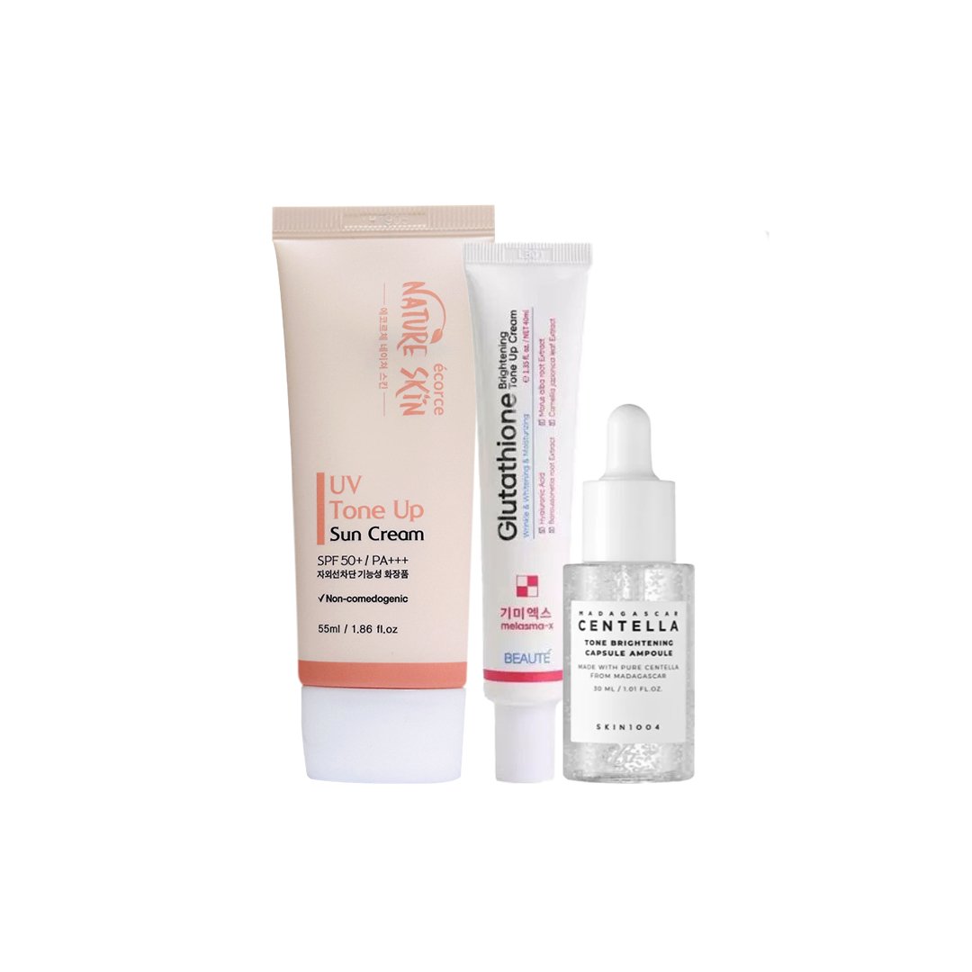Korean 3-Step Brightening Glow Combo - Emart Skincare Bangladesh