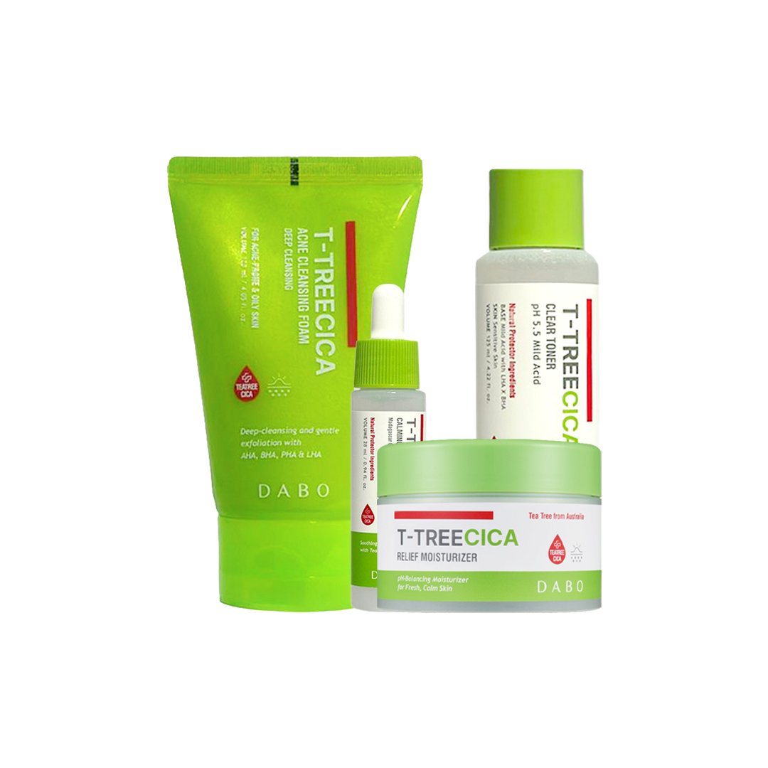 DABO T-Tree Cica Complete Acne Solution Combo Ship - Emart Skincare Bangladesh