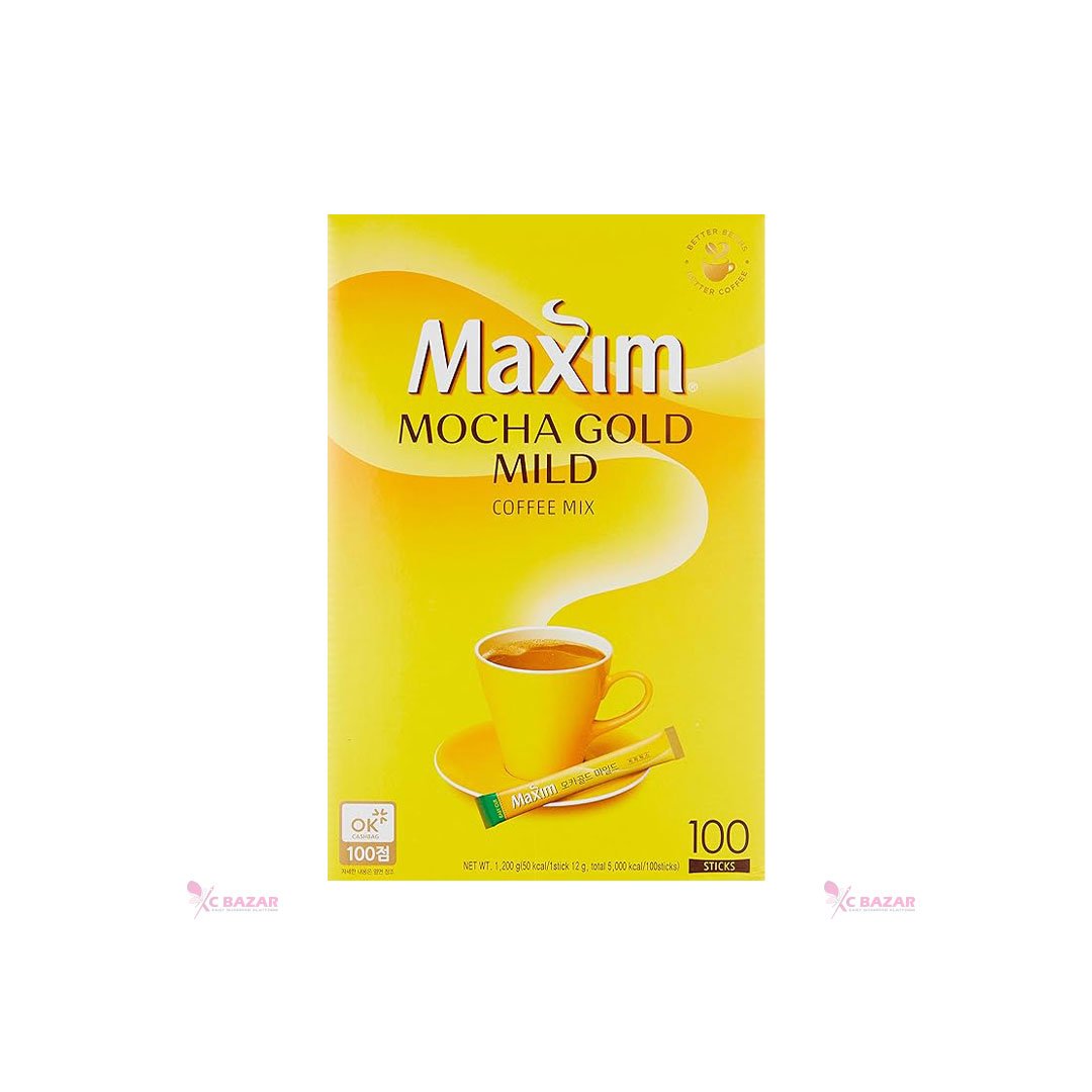 Maxim Mocha Gold Mild Coffee Mix - 100 STICKS - Emart Skincare Bangladesh
