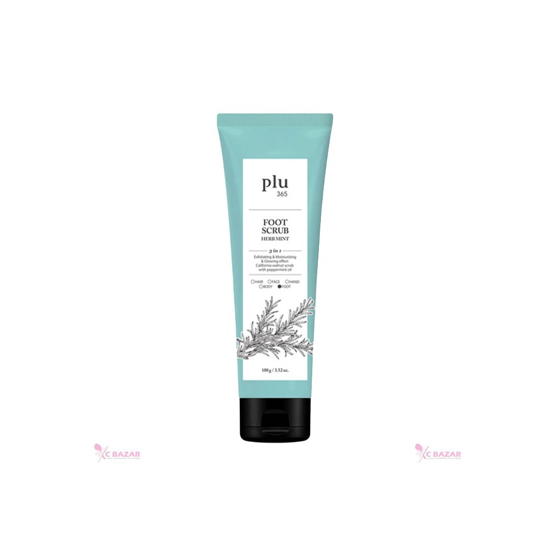 Plu 365 Foot Scrub Herb Mint 100 g - Emart Skincare Bangladesh