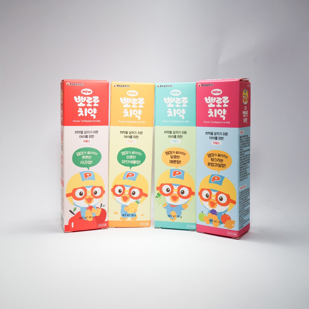 Pororo Toothpaste For Kids 90g - Pineapple - Emart Skincare Bangladesh