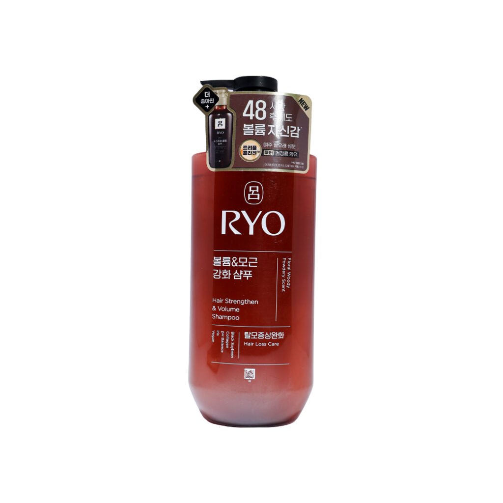 Ryo Hair Strengthen & Volume Shampoo – Floral Woody Powdery Scent 480 ml - Emart Skincare Bangladesh