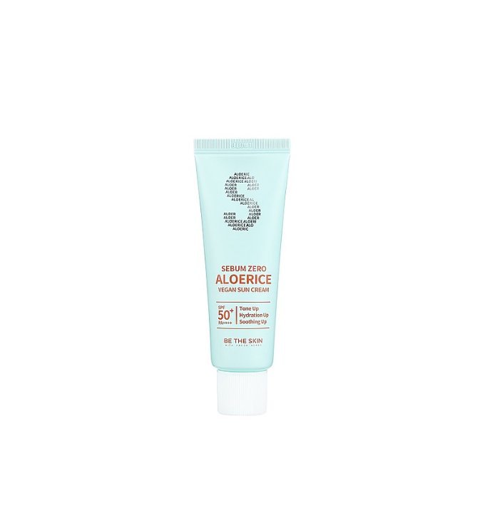 Be The Skin Sebum Zero Aloerice Vegan Sun Cream SPF 50+ PA ++++ 5ml (mini) - Emart Skincare Bangladesh