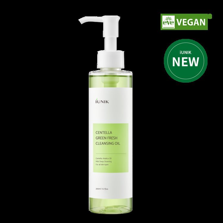 iUNIK Centella Green Fresh Cleansing Oil 200ml - Emart Skincare Bangladesh