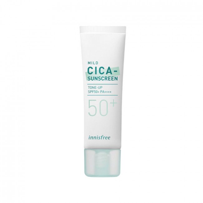 Innisfree True Mild Cica Sunscreen SPF50+ PA++++ 35ml (Physical sunscreen) - Emart Skincare Bangladesh