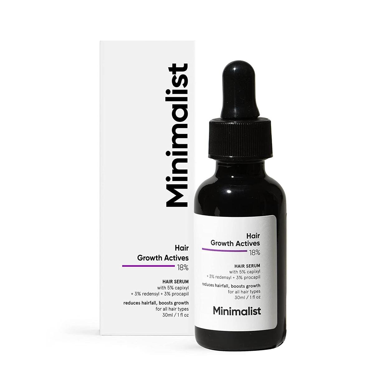 Minimalist Hair Growth Actives 18% hair Serum 30ml - Emart Skincare Bangladesh