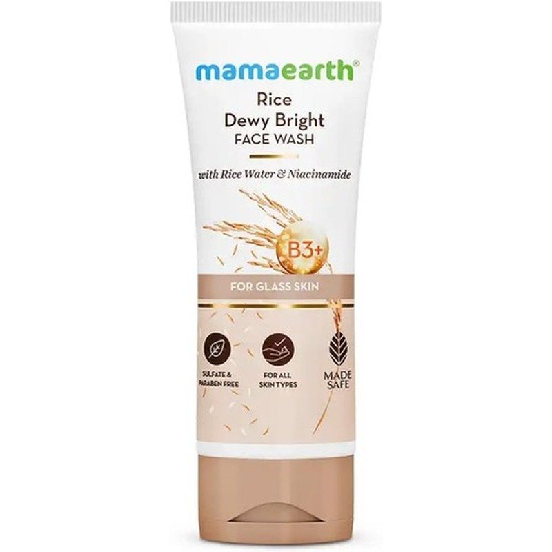 Mamaearth Rice Dewy Face Wash 100ml - Emart Skincare Bangladesh