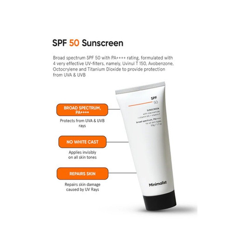 Minimalist SPF 50 Sunscreen 50g - Emart Skincare Bangladesh