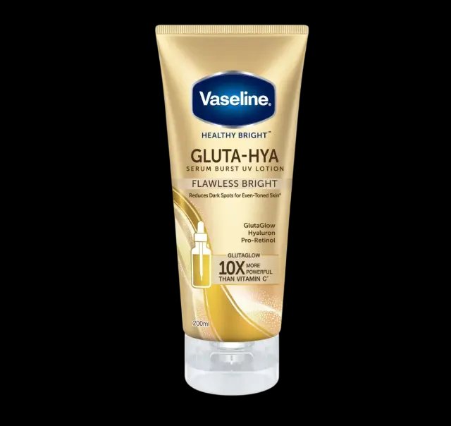 Vaseline Healthy Bright Gluta-Hya Serum Burst UV Lotion Flawless Glow 300ml - Emart Skincare Bangladesh