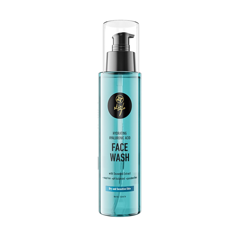 Skin Cafe Hydrating Hyaluronic Acid Face Wash with Seaweed Extract (Dry & Sensitive Skin) 140ml - Emart Skincare Bangladesh