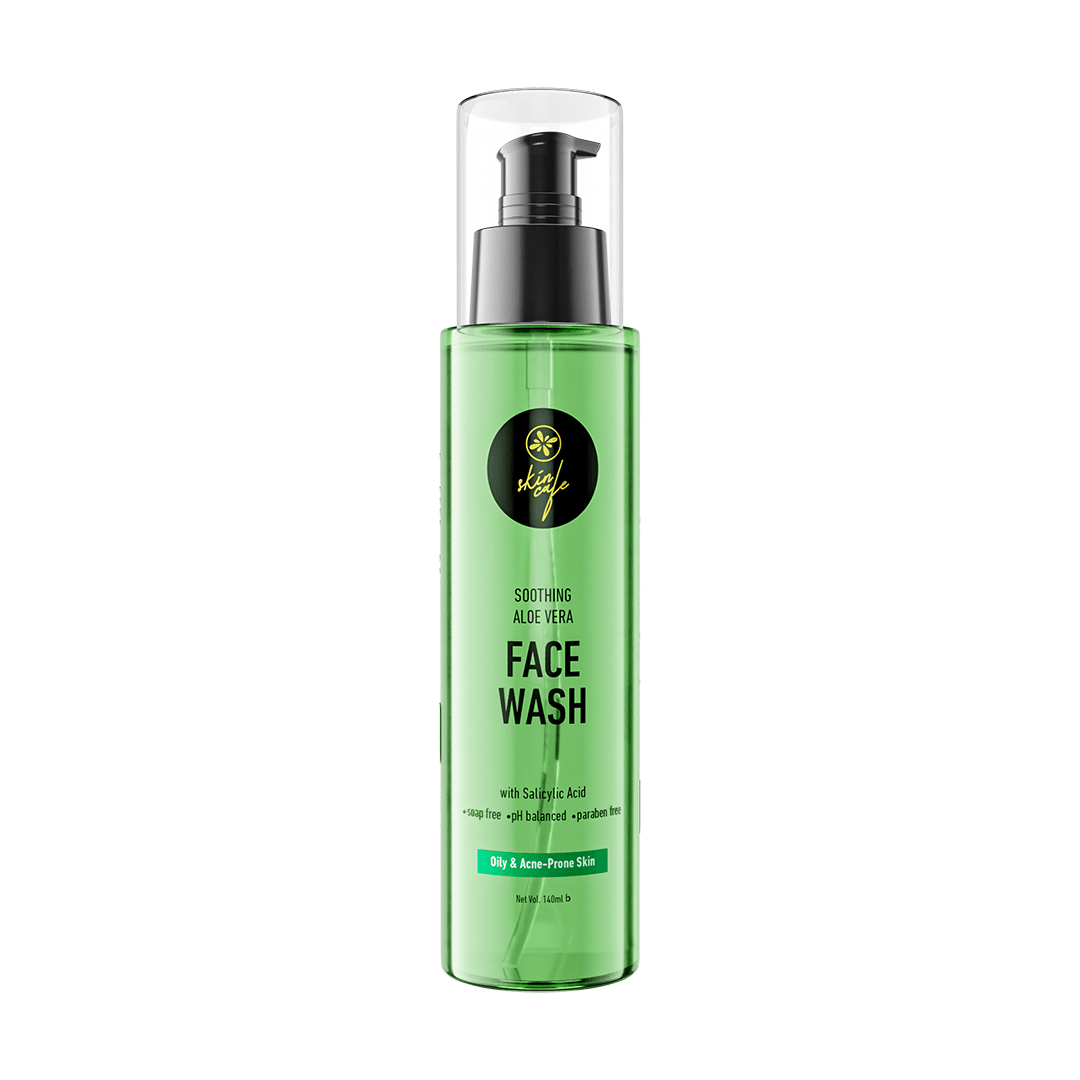 Skin Cafe Soothing Aloe Vera Facewash with Salicylic Acid 140ml - Emart Skincare Bangladesh