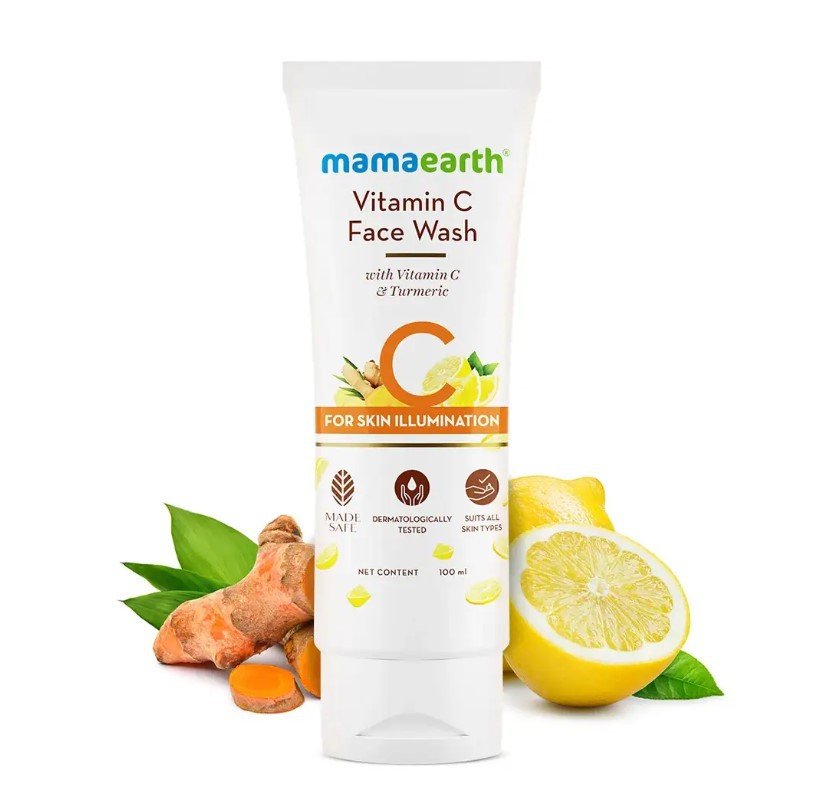 Mamaearth Vitamin C Daily Glow Face Wash 100ml - Emart Skincare Bangladesh