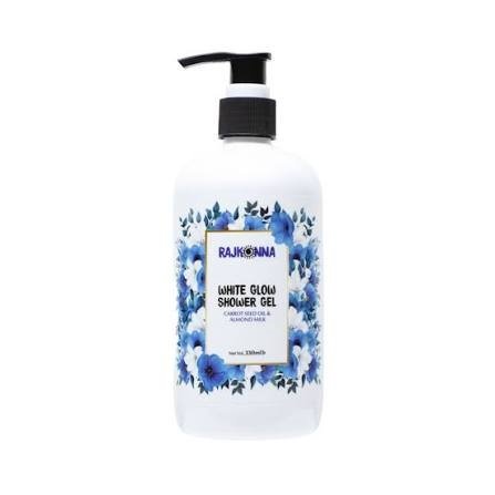 Rajkonna White Glow Shower Gel 330ml - Emart Skincare Bangladesh