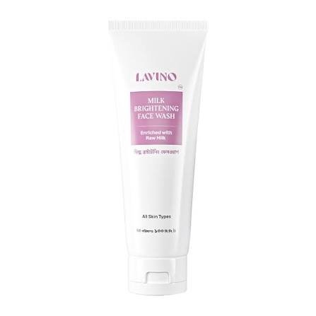 Lavino Milk Brightening Face Wash 100ml face cleanser or face wash price in Bangladesh at Emart